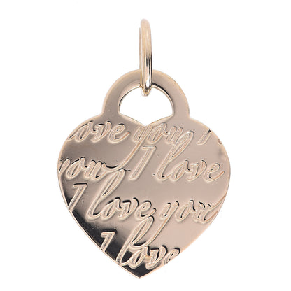 Tiffany 18K Yellow Gold Notes I Love You Heart Tag Charm 2 of 6