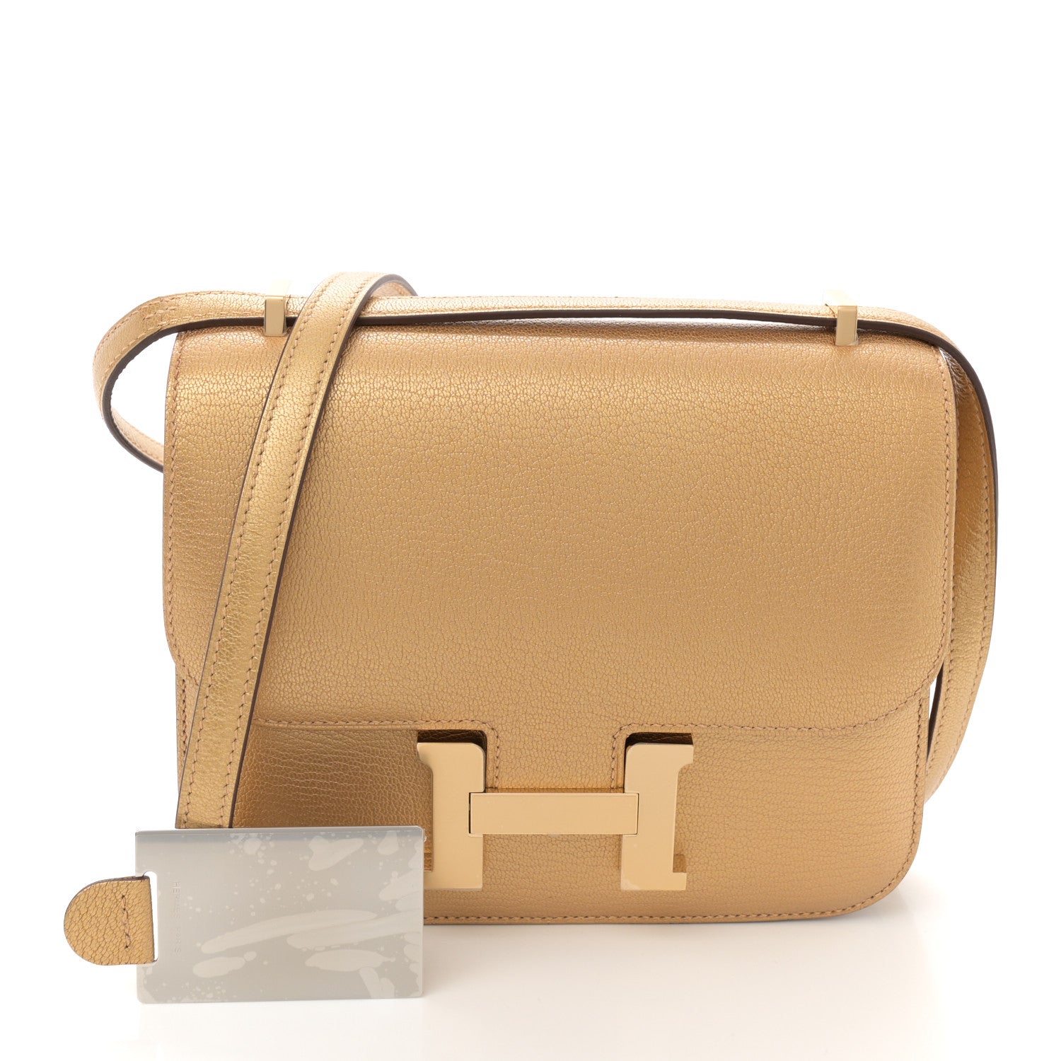 Hermes Metallic Chevre Chamkilight Constance 18 Doré 3 of 13