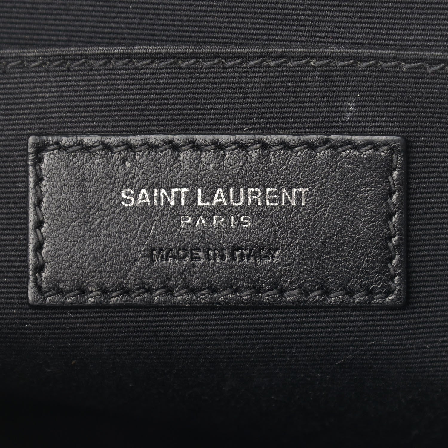 Saint Laurent Calfskin Rose Print Monogram Lou Camera Bag Black 6 of 14