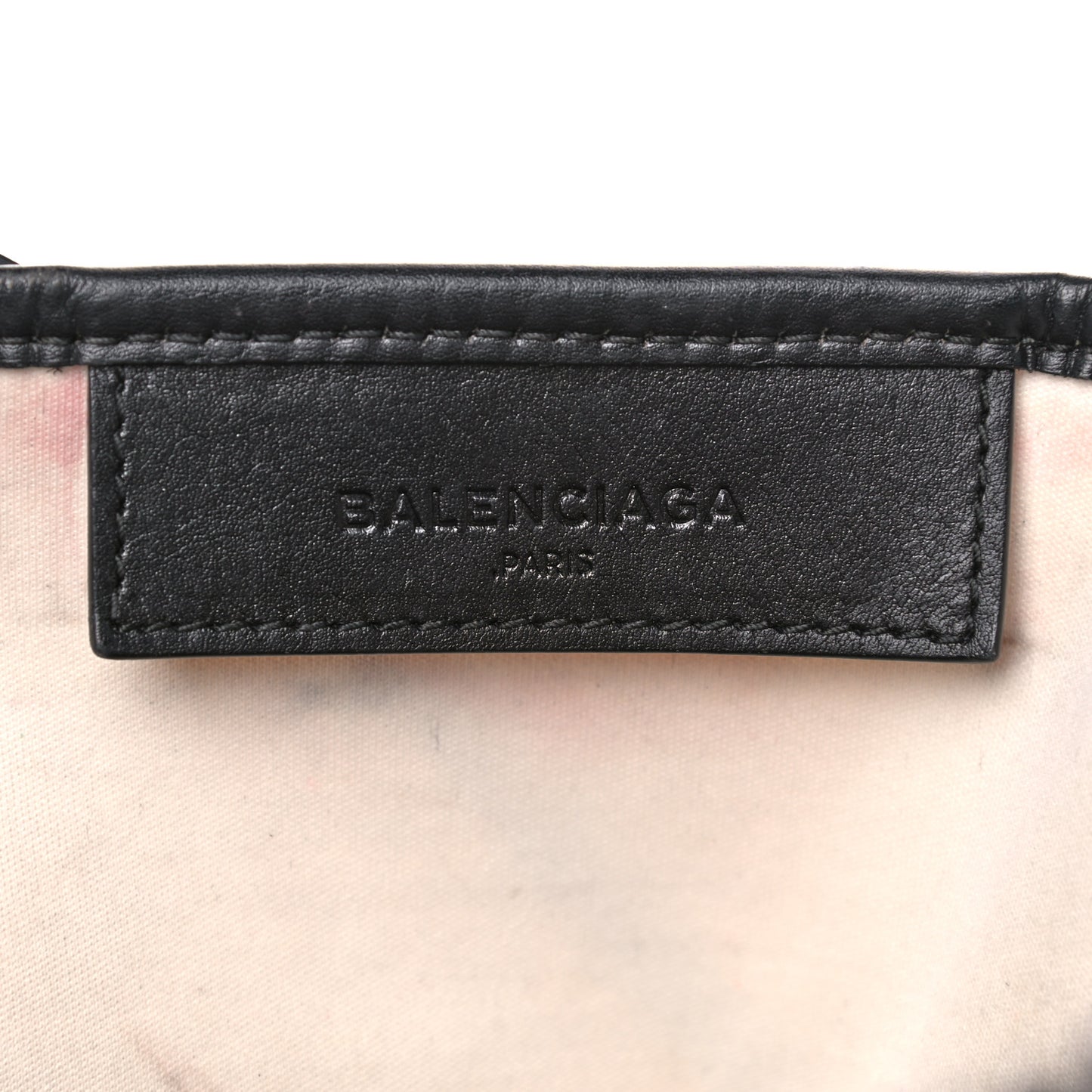 Cotton Canvas Satin Calfskin S Navy Cabas Natural Black