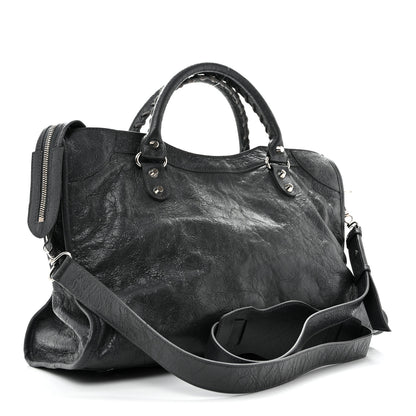 Balenciaga Agneau Classic Silver Hardware City Gris Fossile 4 of 14