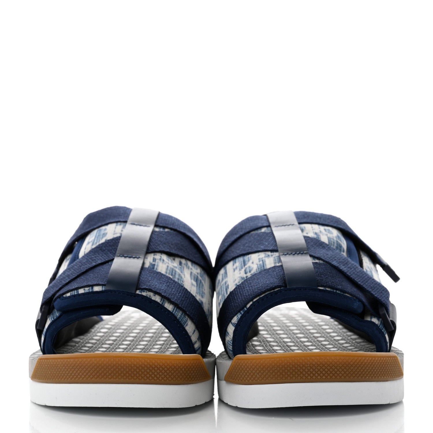 Christian Dior Oblique Denim Mens Alpha Sandals 40 Blue 2 of 10