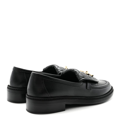 Chanel Lambskin Quilted CC Turnlock Loafers 36 Black 5 of 10