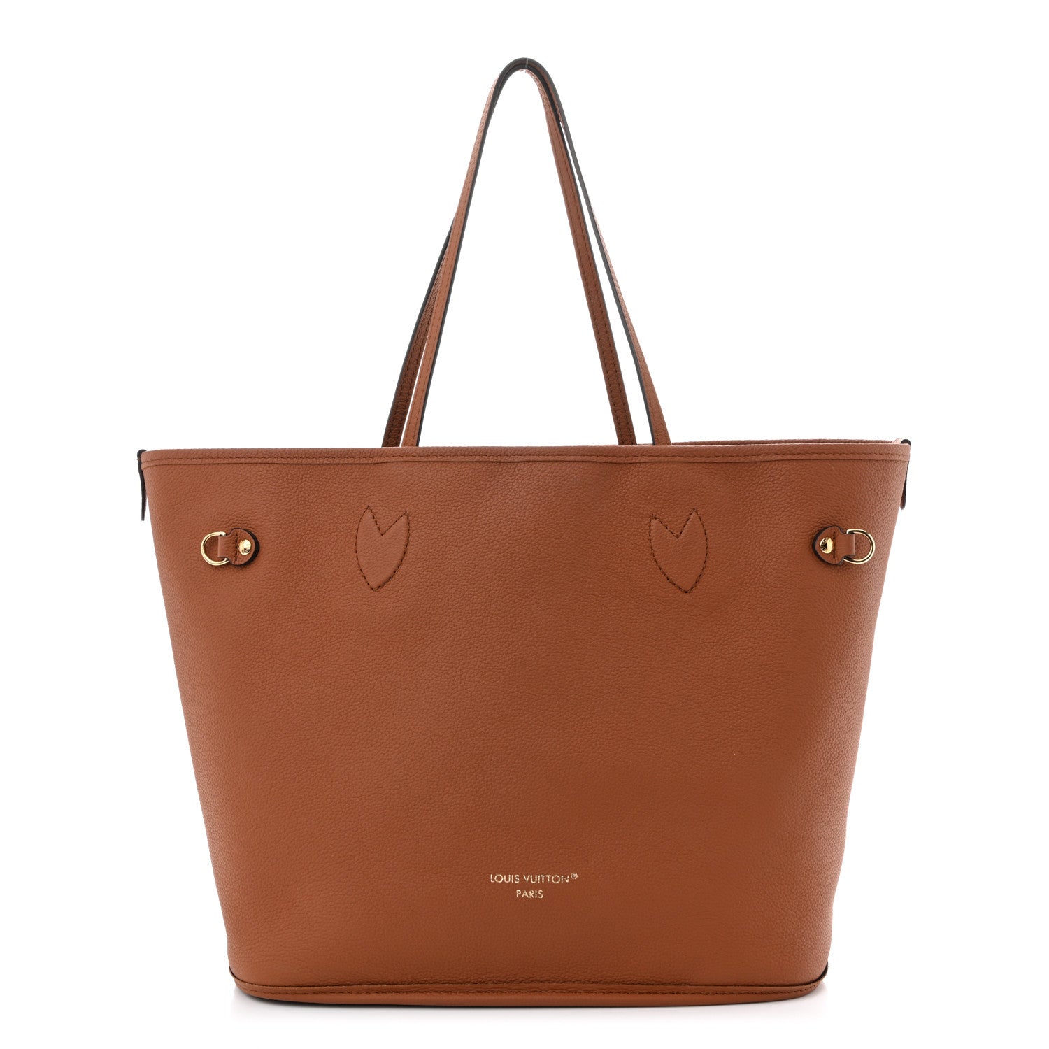 Louis Vuitton Monogram Calfskin Neo Neverfull Inside Out MM Tan 3 of 17