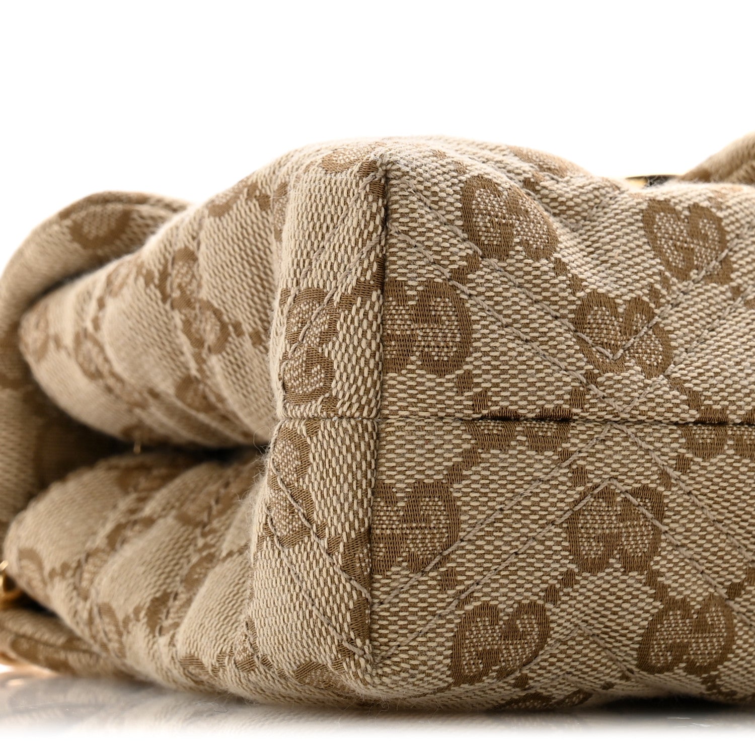 Gucci Monogram Mini GG Marmont Shoulder Bag  Sand Brown 9 of 12