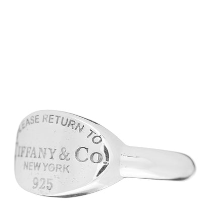 Tiffany Sterling Silver Return to Tiffany Oval Ring 51 5.75 3 of 4