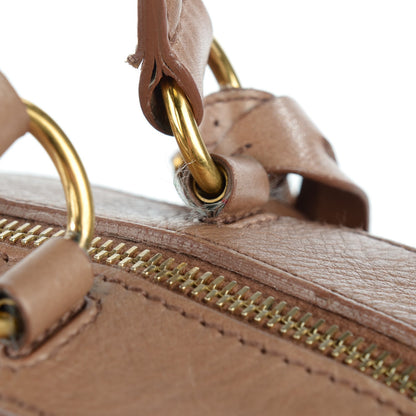 Saint Laurent Calfskin Large Vanity Bowler Camel 2 of 15