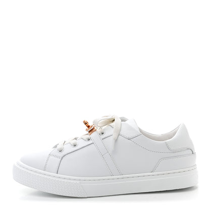 Hermes Calfskin Day Sneakers 37.5 White 1 of 8