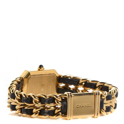 Chanel Stainless Steel Lambskin 20mm Chain Premiere Quartz Watch Gold L 6 of 7