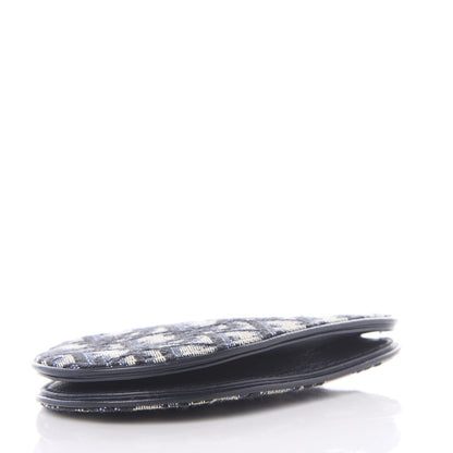 Christian Dior Oblique Saddle Coin Purse Blue 3 of 8