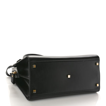 Saint Laurent Shiny Calfskin Medium Uptown Tote Black 4 of 10
