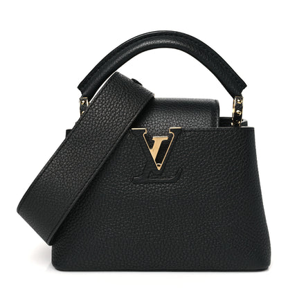 Louis Vuitton Taurillon Mini Capucines Black 1 of 9