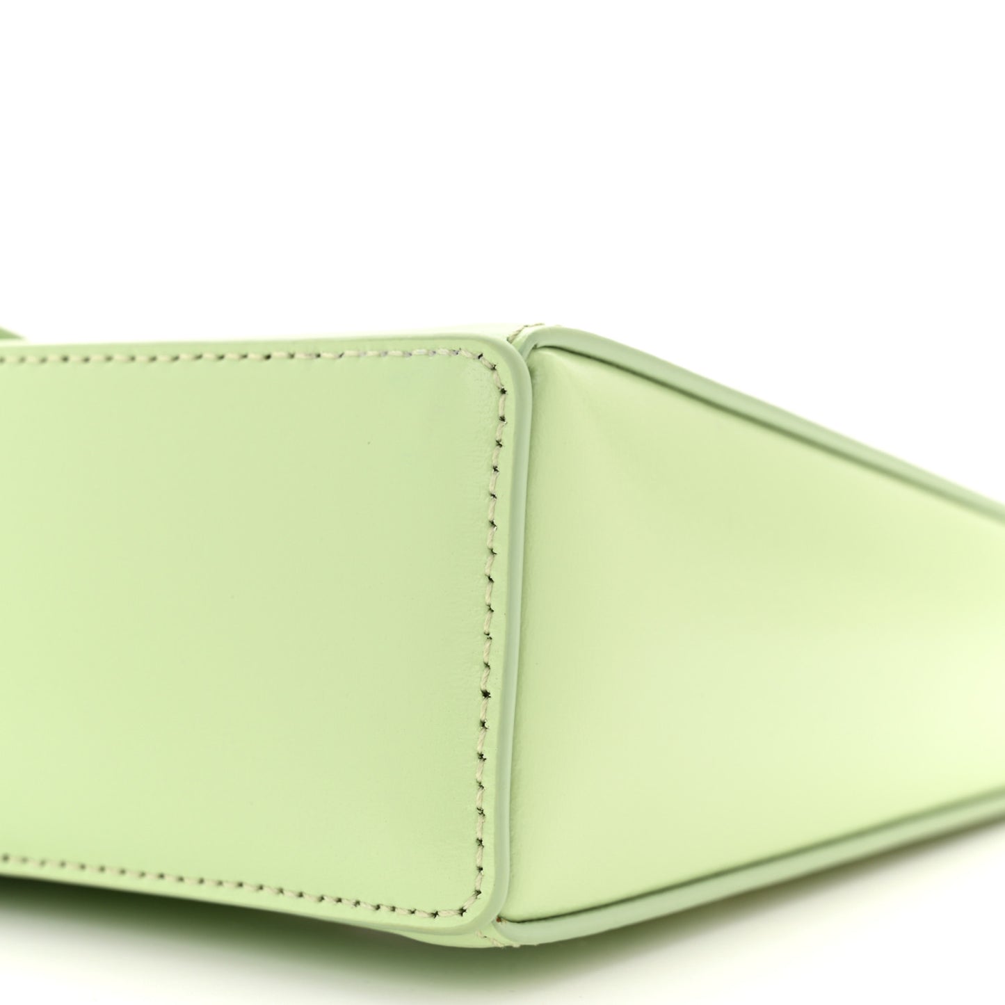 Box Calfskin Mini Cut Out Shoulder Bag Pistachio