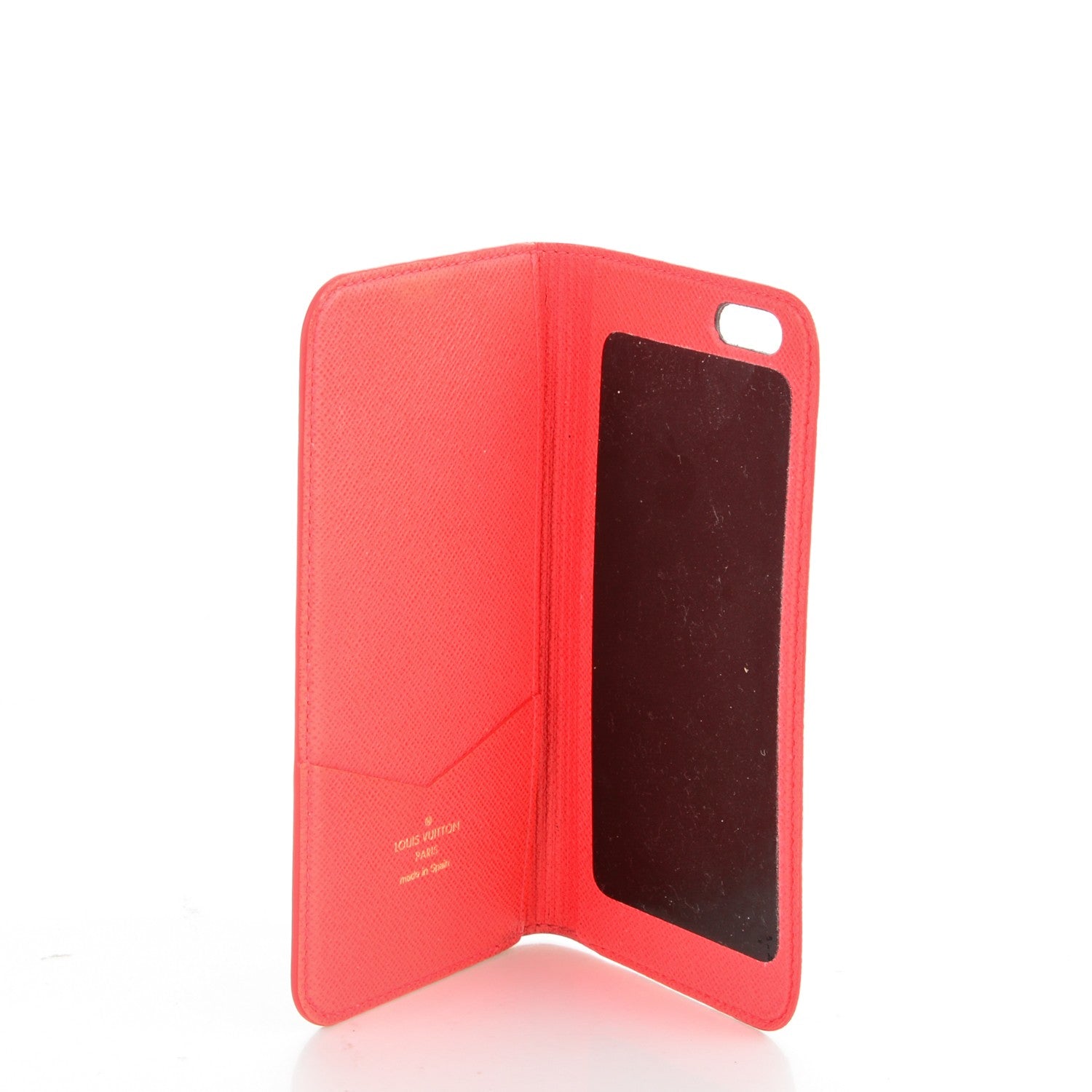 Louis Vuitton Monogram iPhone 6 Plus Folio Case Rouge 5 of 7
