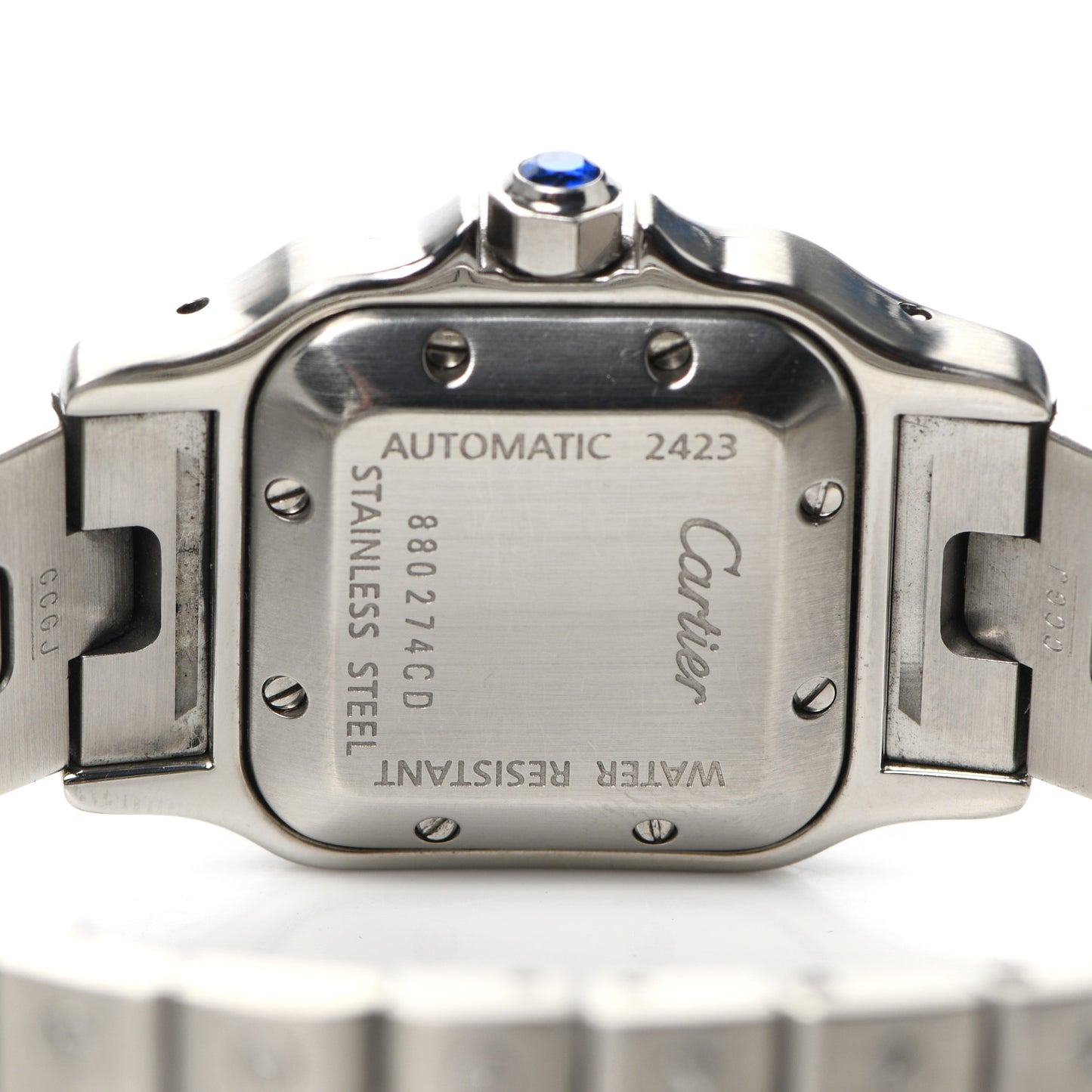 Stainless Steel 24mm Santos de Galbee Automatic Watch