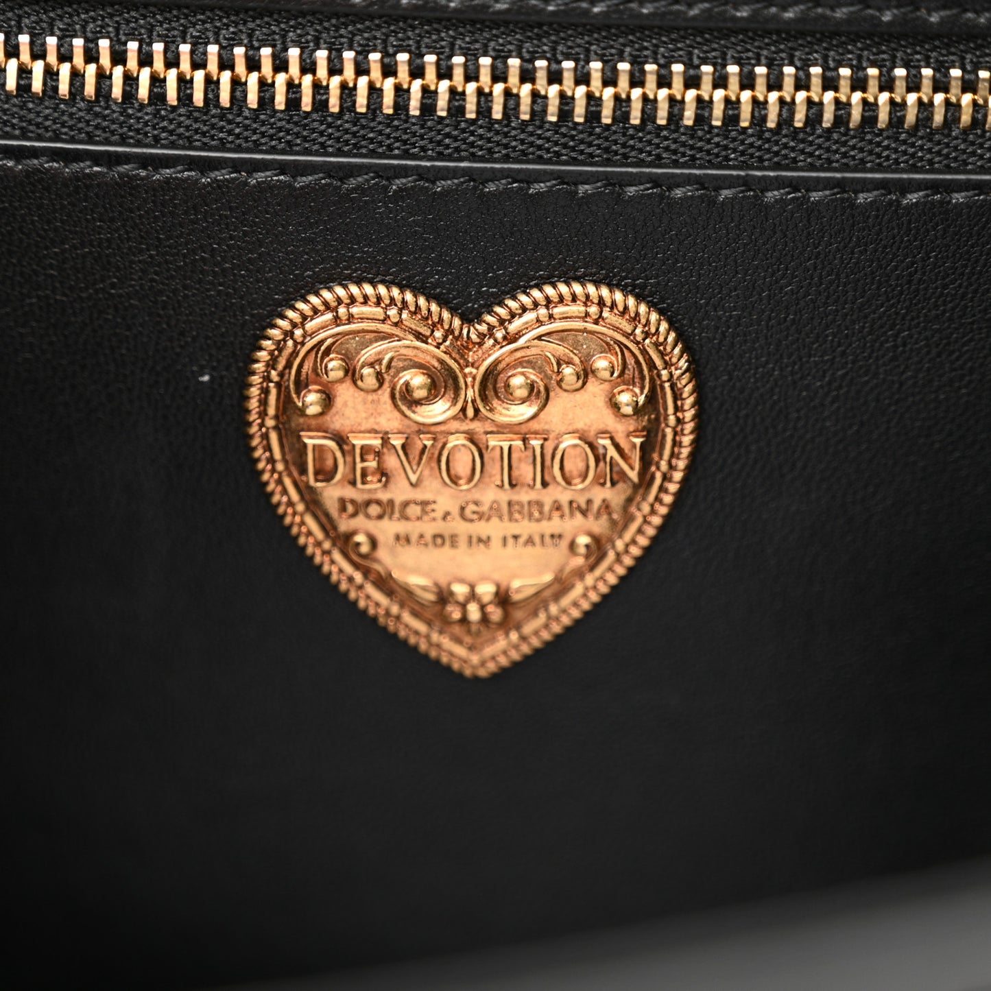 Calfskin Large Devotion Crossbody Bag Black
