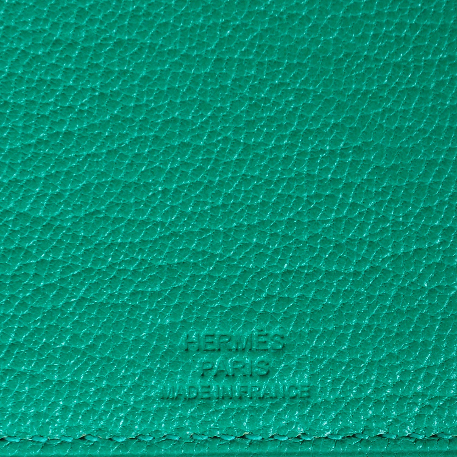 Hermes Chevre Mysore Tarmac PM Passport Holder Menthe 4 of 8