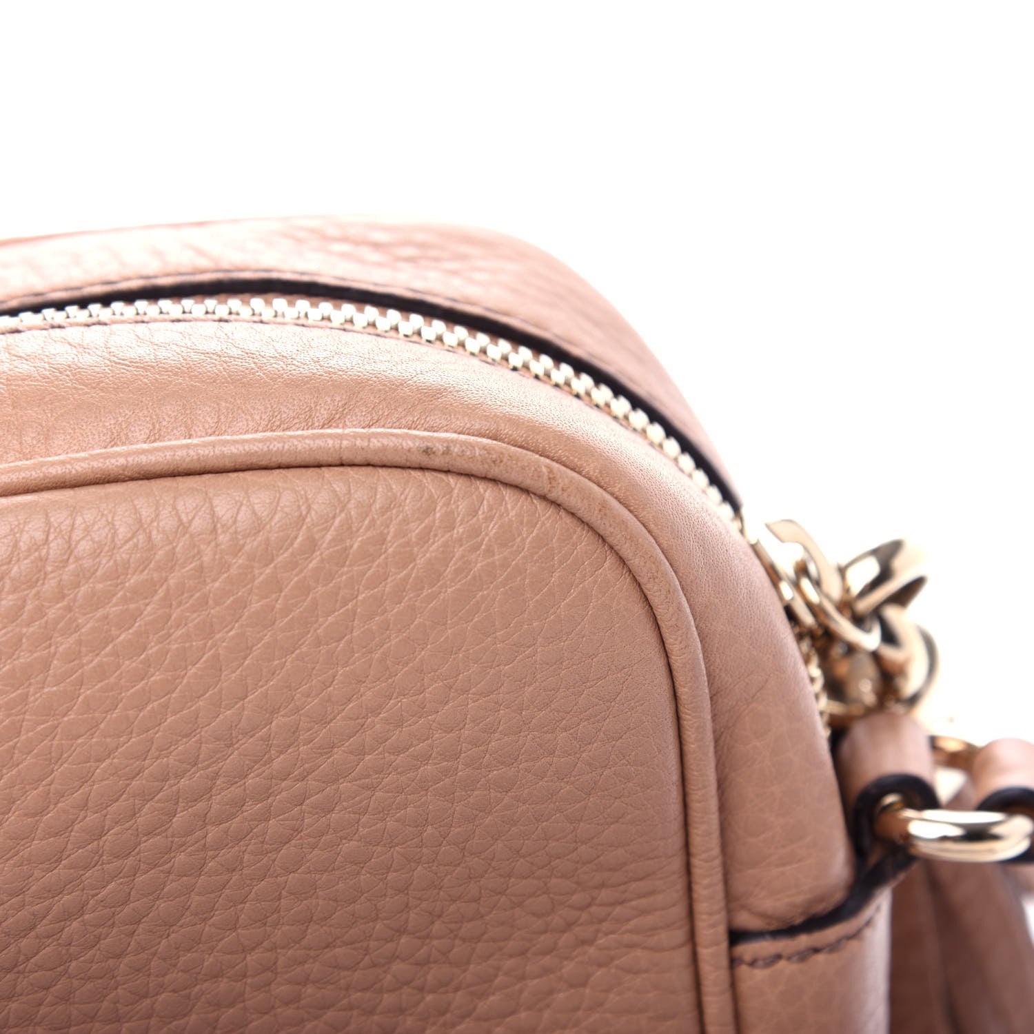 Gucci Pebbled Calfskin Small Soho Disco Bag Rose Beige 11 of 11