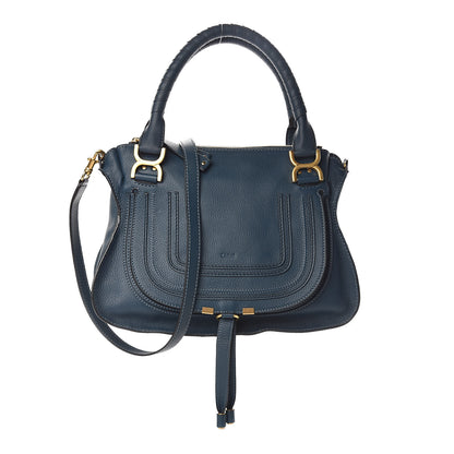 Chloe Calfskin Medium Marcie Satchel Blue 1 of 10