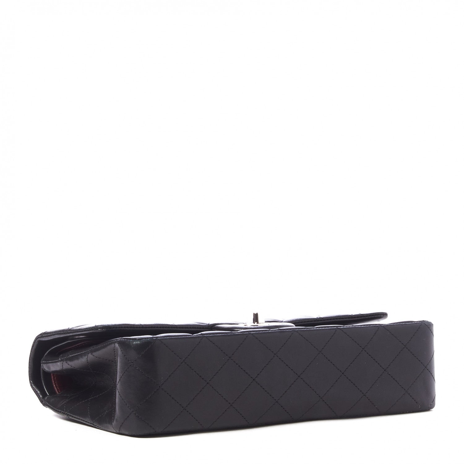 Chanel Lambskin Quilted Medium Double Flap Black 4 of 10
