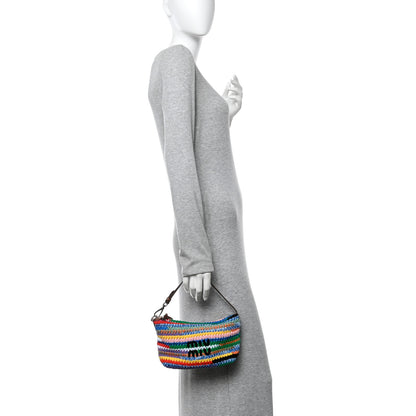 Miu Miu Fabric Crochet Pouch Multicolor 2 of 10