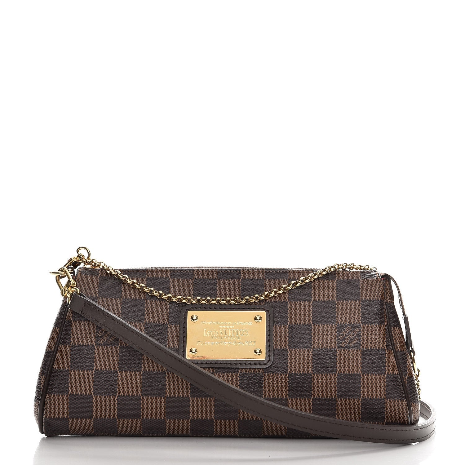 Louis Vuitton Damier Ebene Eva Clutch 1 of 9
