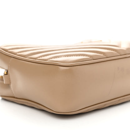 Saint Laurent Calfskin Matelasse Monogram Lou Camera Bag Dark Beige 9 of 17