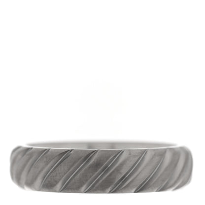 David Yurman Titanium 6mm Cable Band Ring 62 10 1 of 5