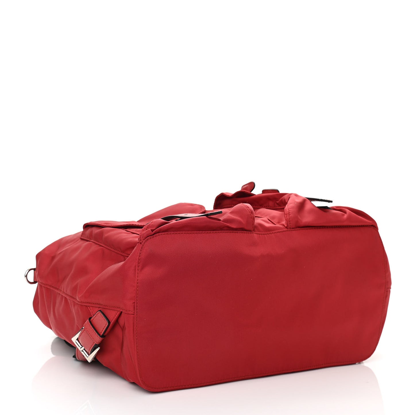 Tessuto Nylon Saffiano Vela Medium Backpack Fuoco
