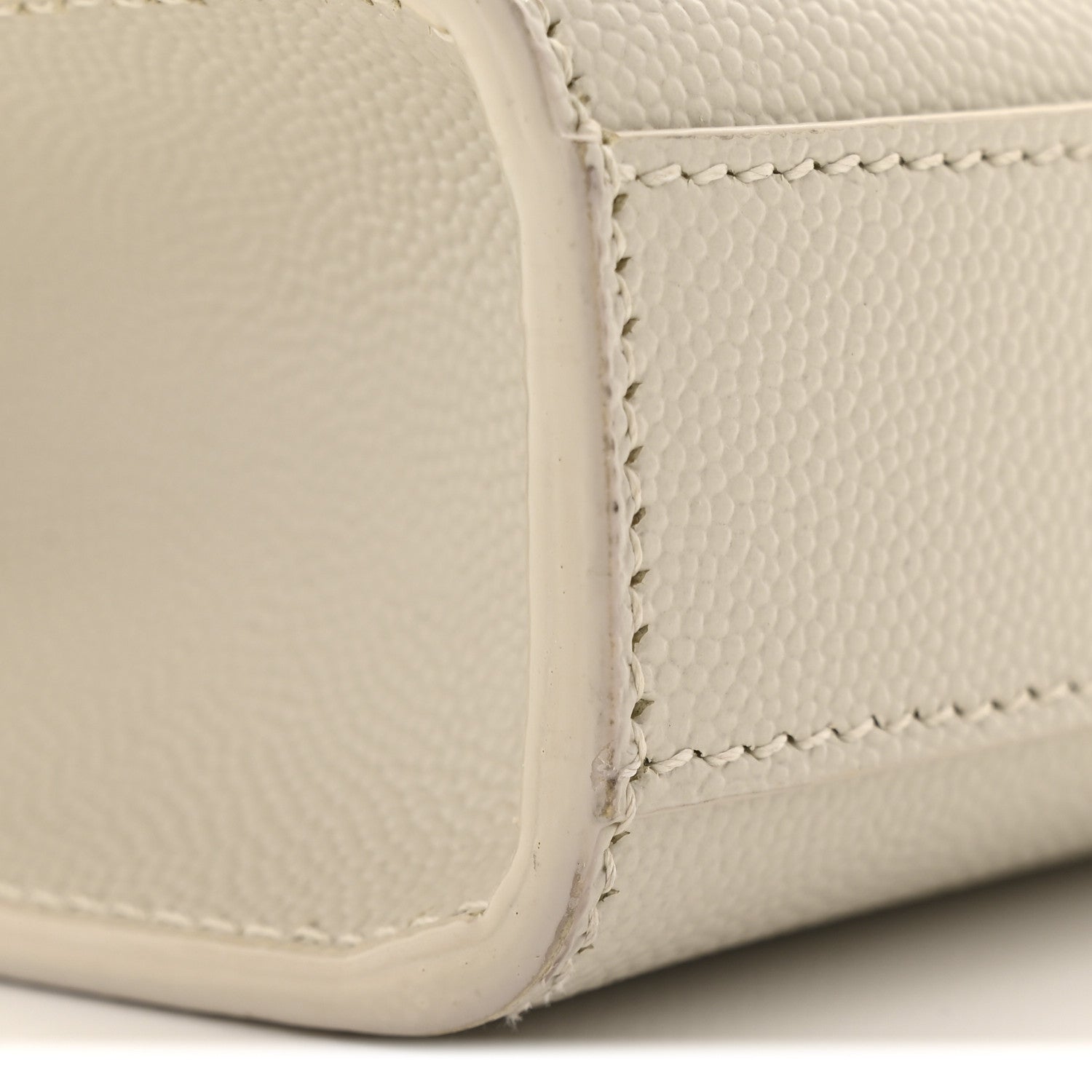 Saint Laurent Grain De Poudre Small Monogram Kate Satchel Crema Soft 12 of 12