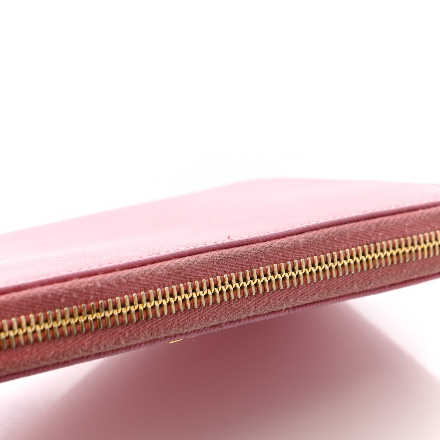 Saffiano Metal Zip Around Wallet Geranio