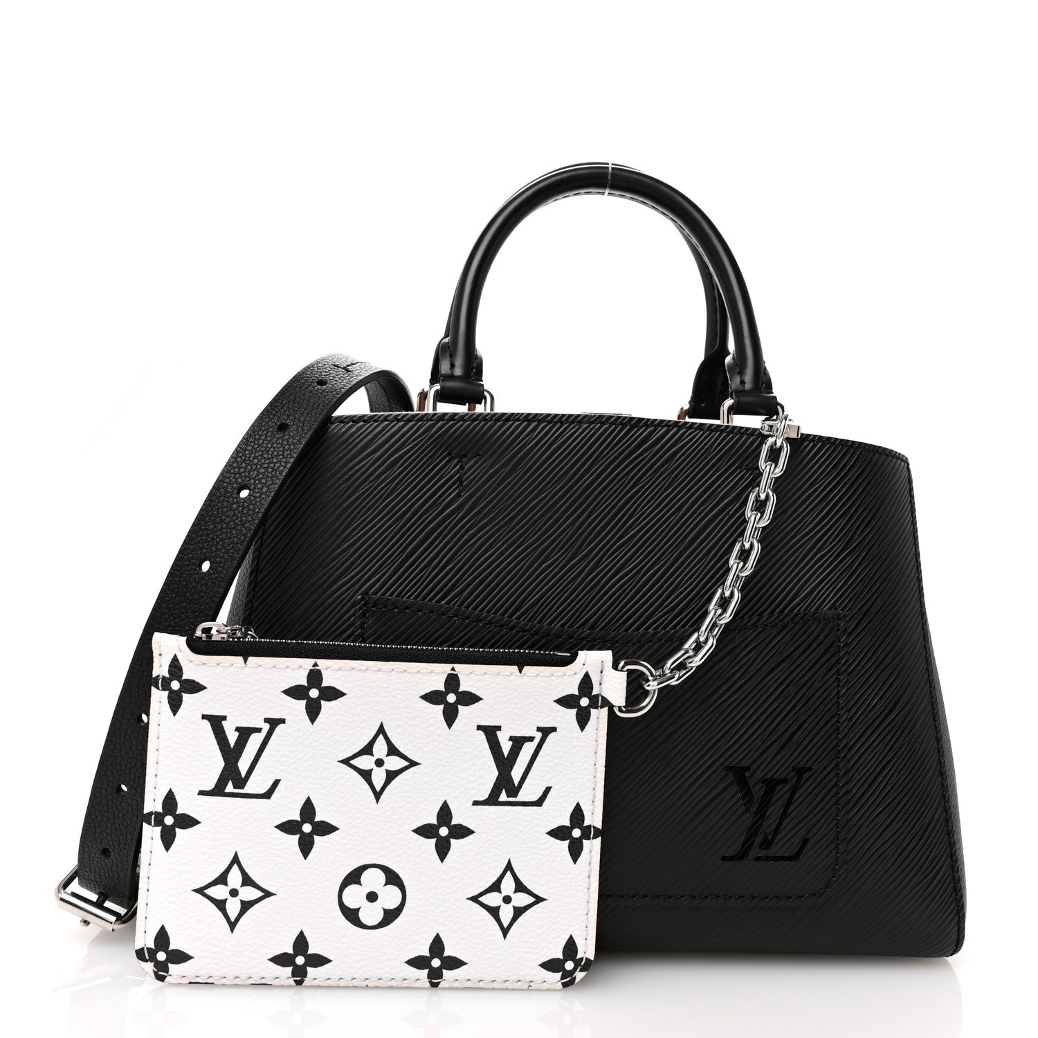 Louis Vuitton Epi Marelle BB Tote Black 3 of 10