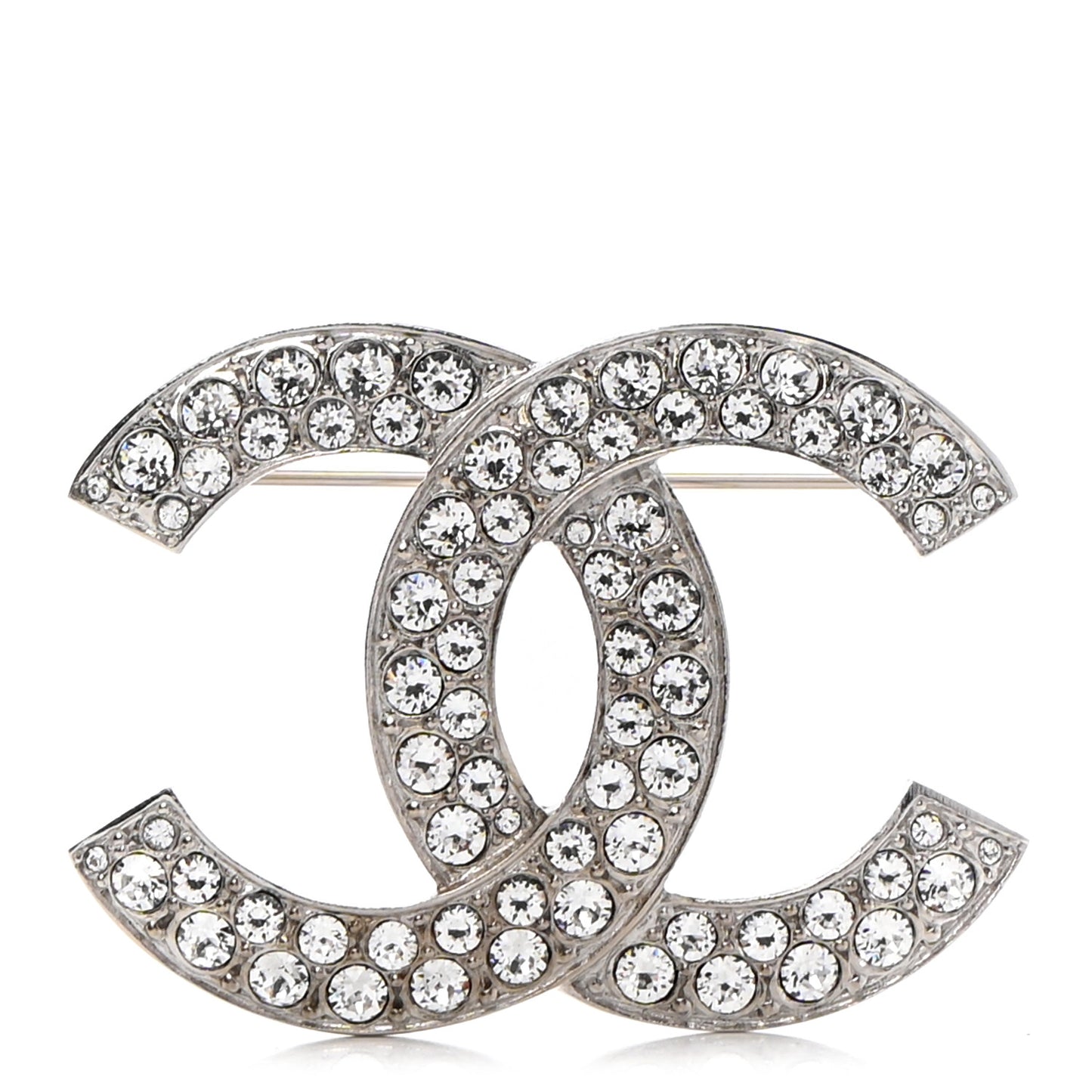 Crystal Palais Garnier CC Brooch Silver