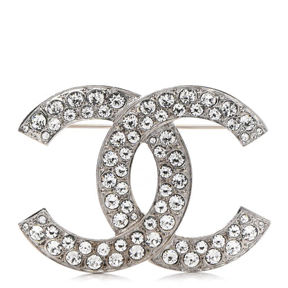 Chanel Crystal Palais Garnier CC Brooch Silver 1 of 6