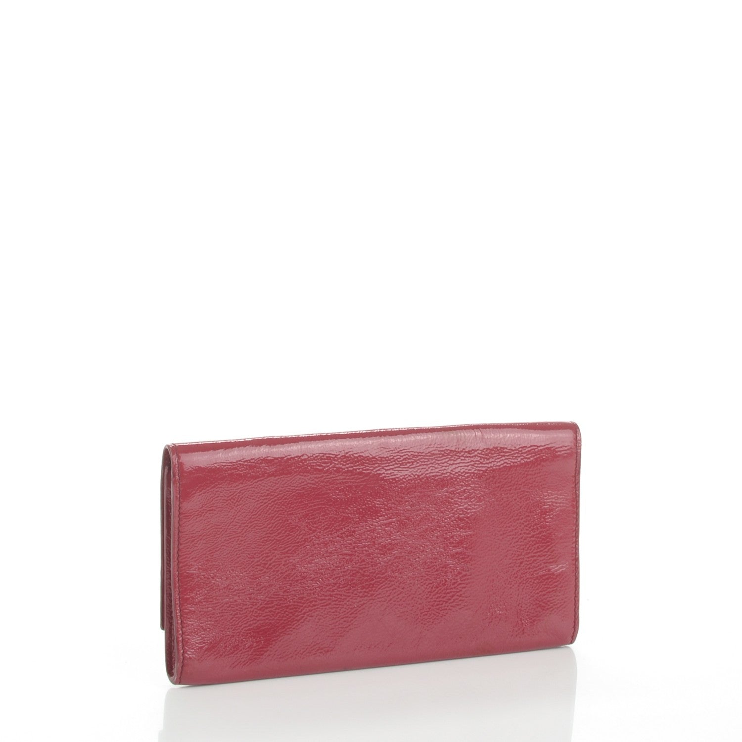 Saint Laurent Textured Patent Small Belle De Jour Clutch Fuchsia 3 of 7