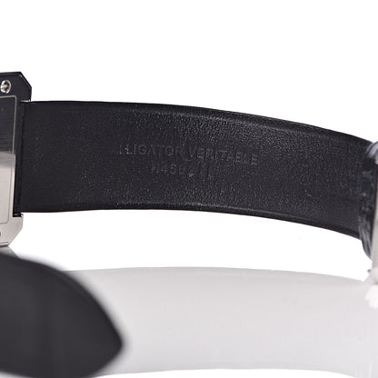 Chanel Stainless Steel Alligator 26mm Boy-Friend Quartz Watch Black 7 of 9