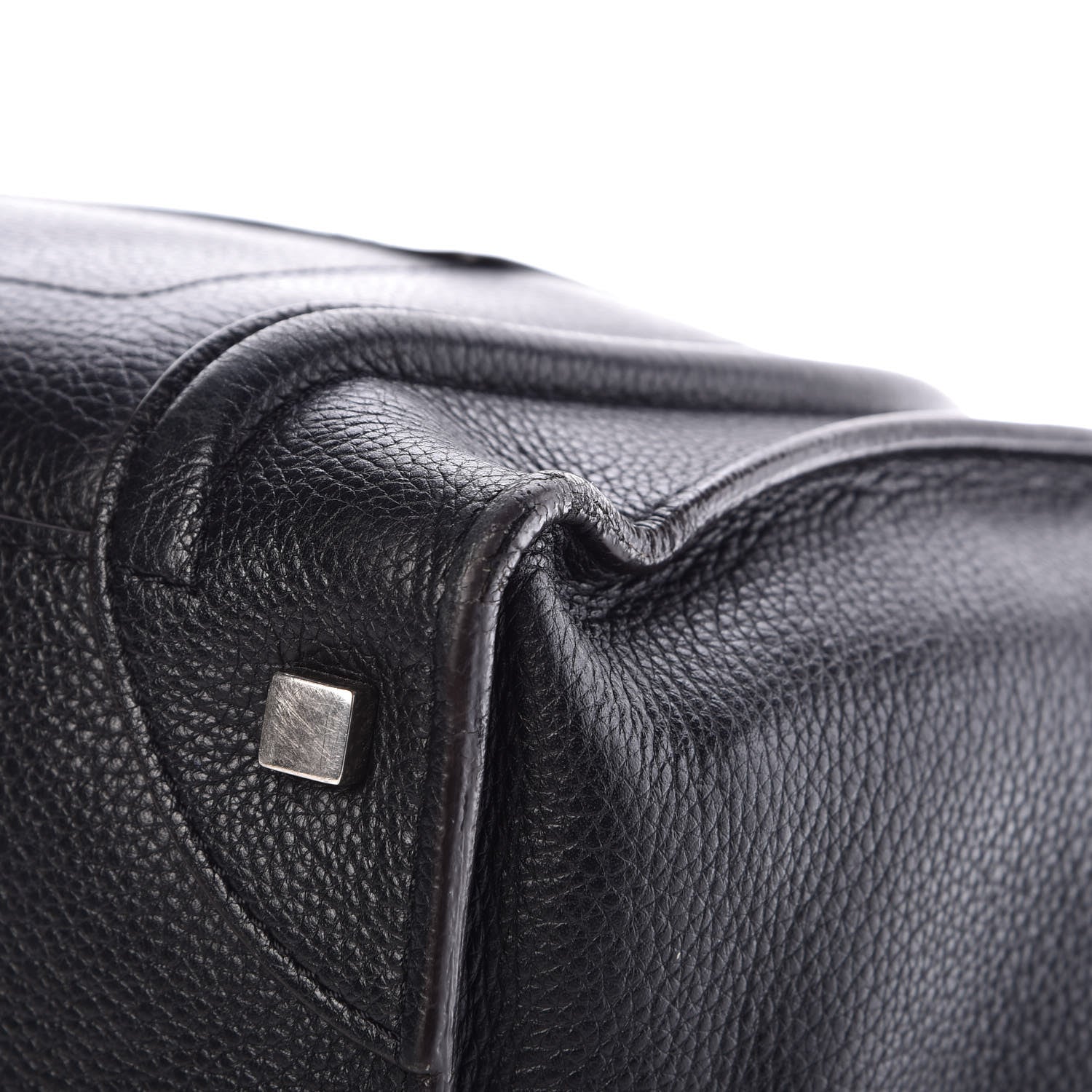 Celine Drummed Calfskin Mini Luggage Black 11 of 11