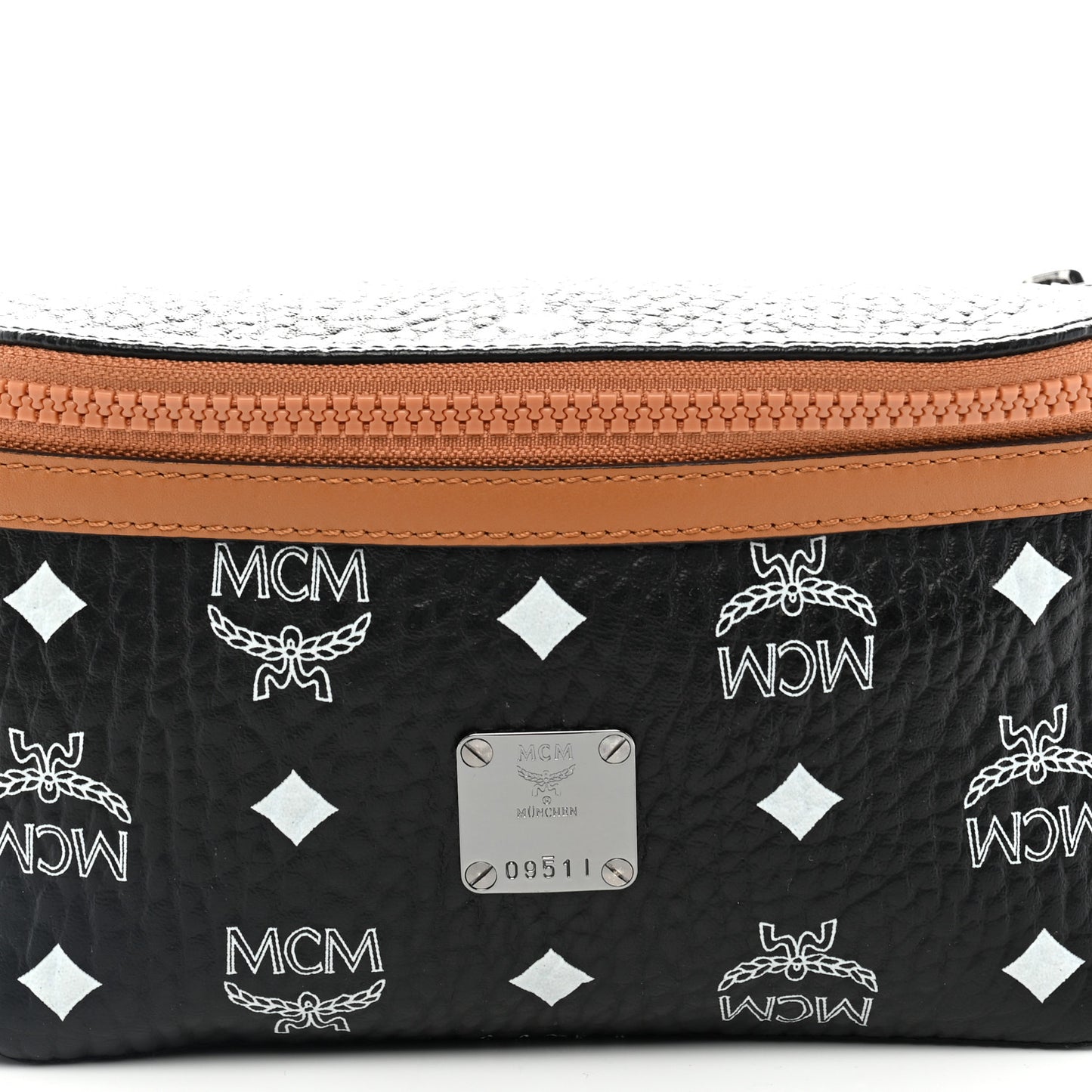Visetos Small Fusten Belt Bag Black Cognac
