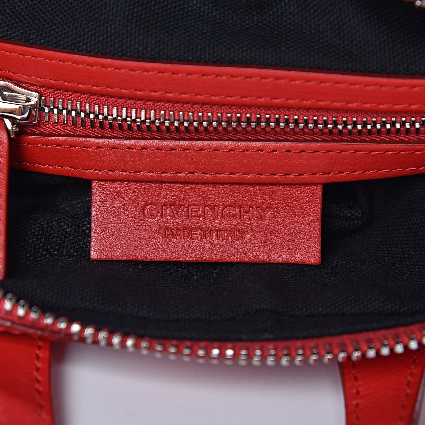 Waxed Calfskin Micro Nightingale Medium Red