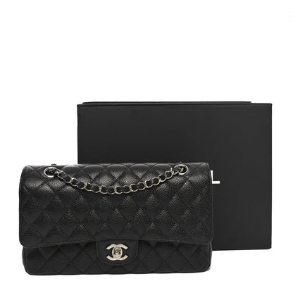 Chanel Caviar Quilted Medium Double Flap Black 11 of 11