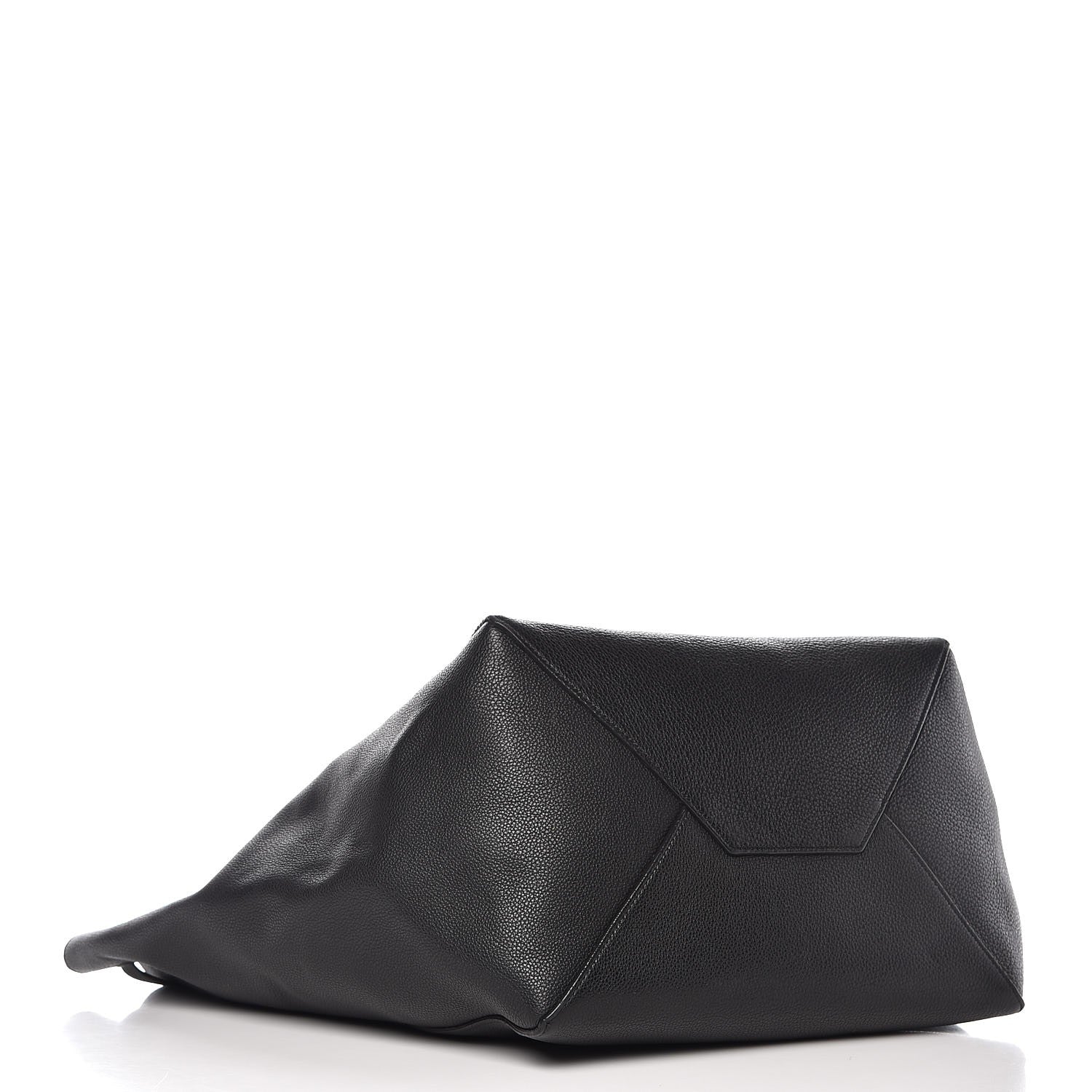 Celine Soft Grained Calfskin Medium Belt Cabas Phantom Black 4 of 10