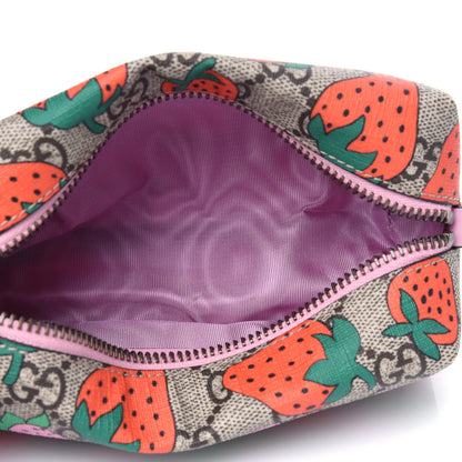 Gucci GG Supreme Monogram Strawberry Cosmetic Case 4 of 4