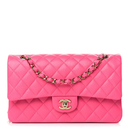 Chanel Caviar Quilted Medium Double Flap Pink 1 of 9