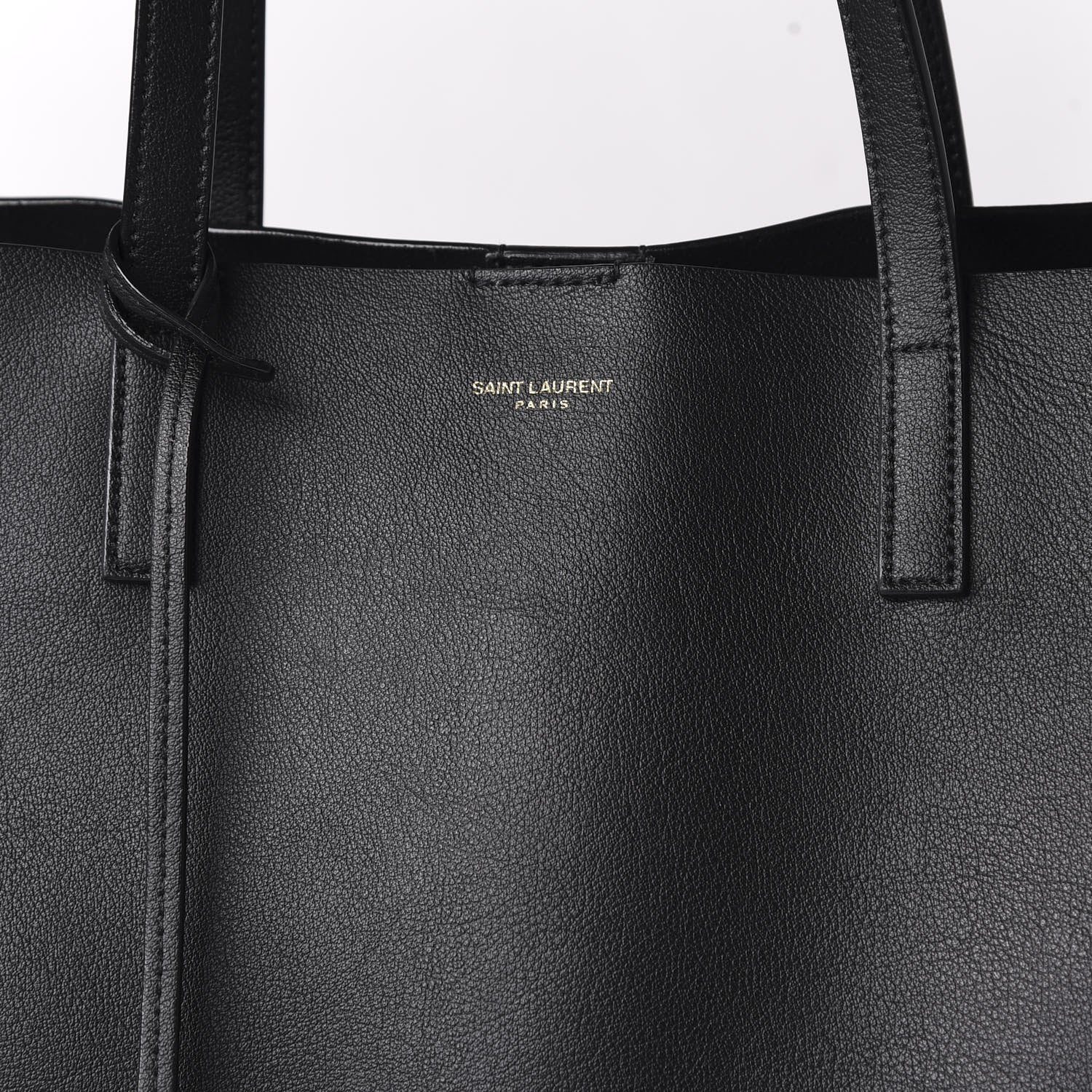 Saint Laurent Calfskin Large Shopping Tote Black 9 of 9