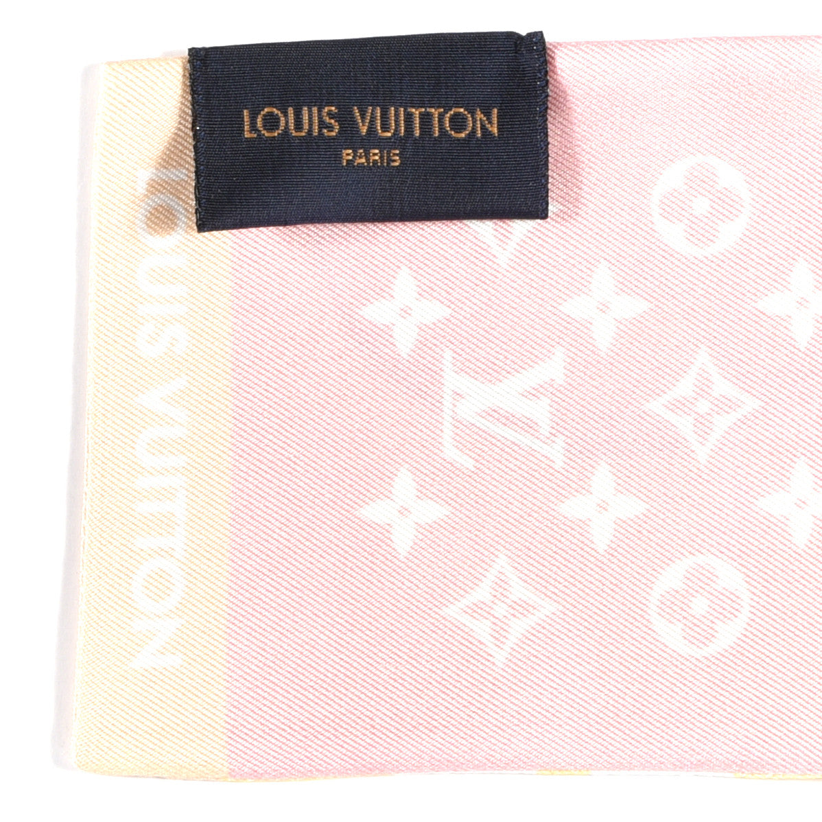 Silk Monogram Gradient By The Pool Bandeau Pink