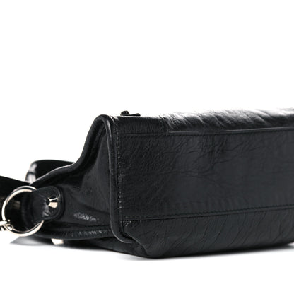 Balenciaga Agneau Classic Silver Hardware Mini City Black 8 of 9