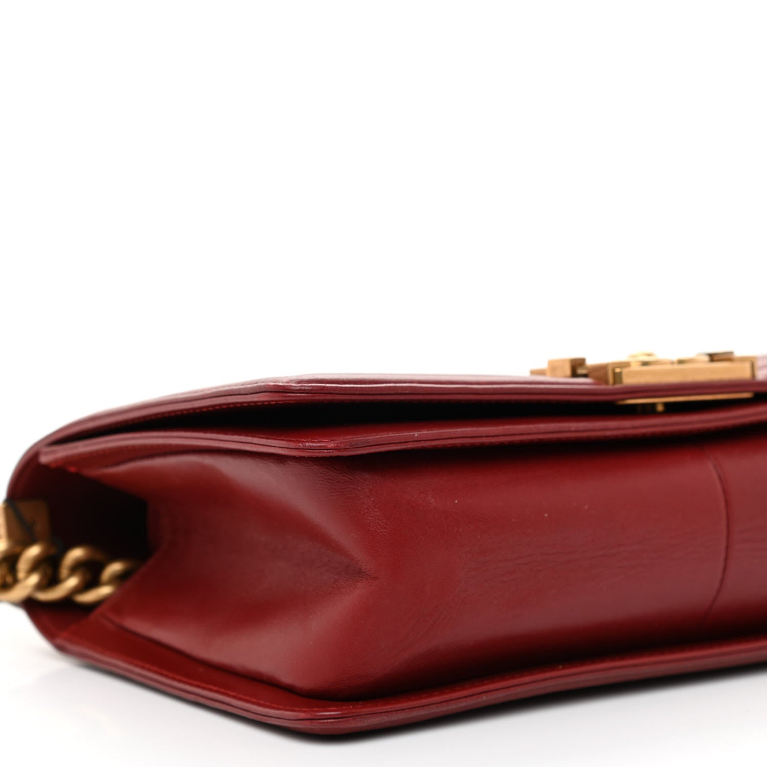 Chanel Calfskin Quilted Medium Boy Flap Burgundy 9 of 11