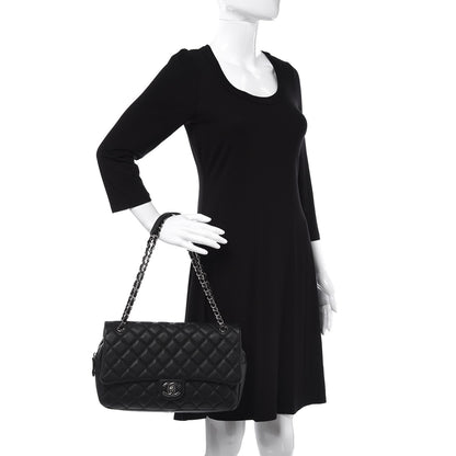 Chanel Caviar Quilted Jumbo Easy Flap Black 2 of 8
