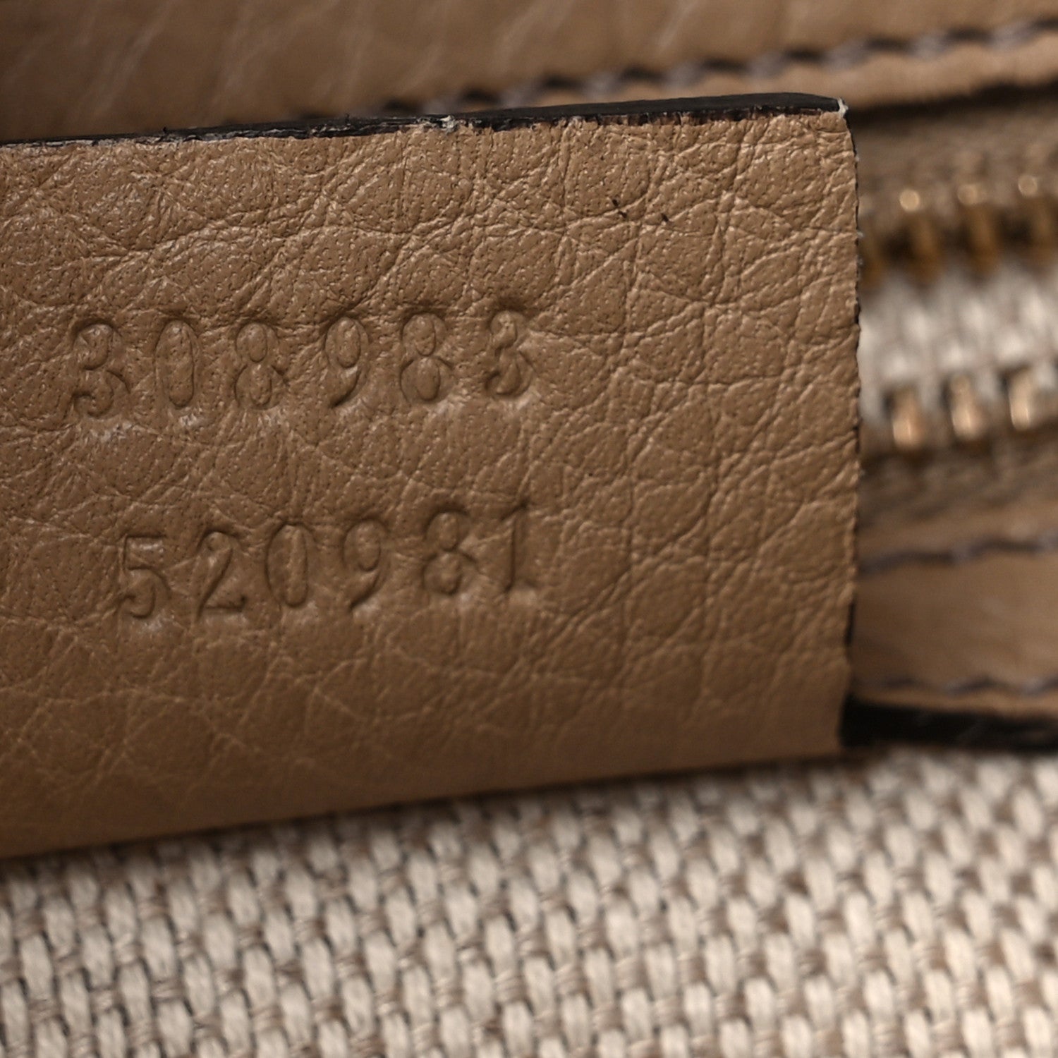 Gucci Pebbled Calfskin Small Soho Bowler Camelia 6 of 9