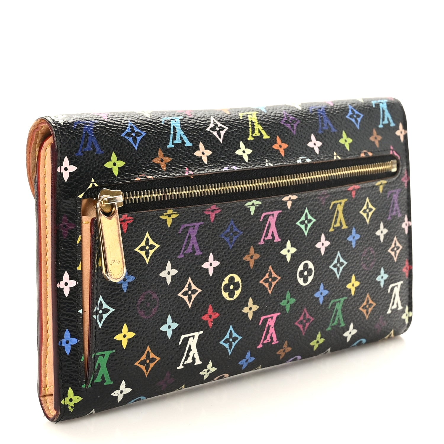 Louis Vuitton Monogram Multicolor Eugenie Wallet Black Grenade 3 of 8